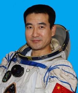 Colonel Zhai Zhigang, the first Chinese man on the moon.  