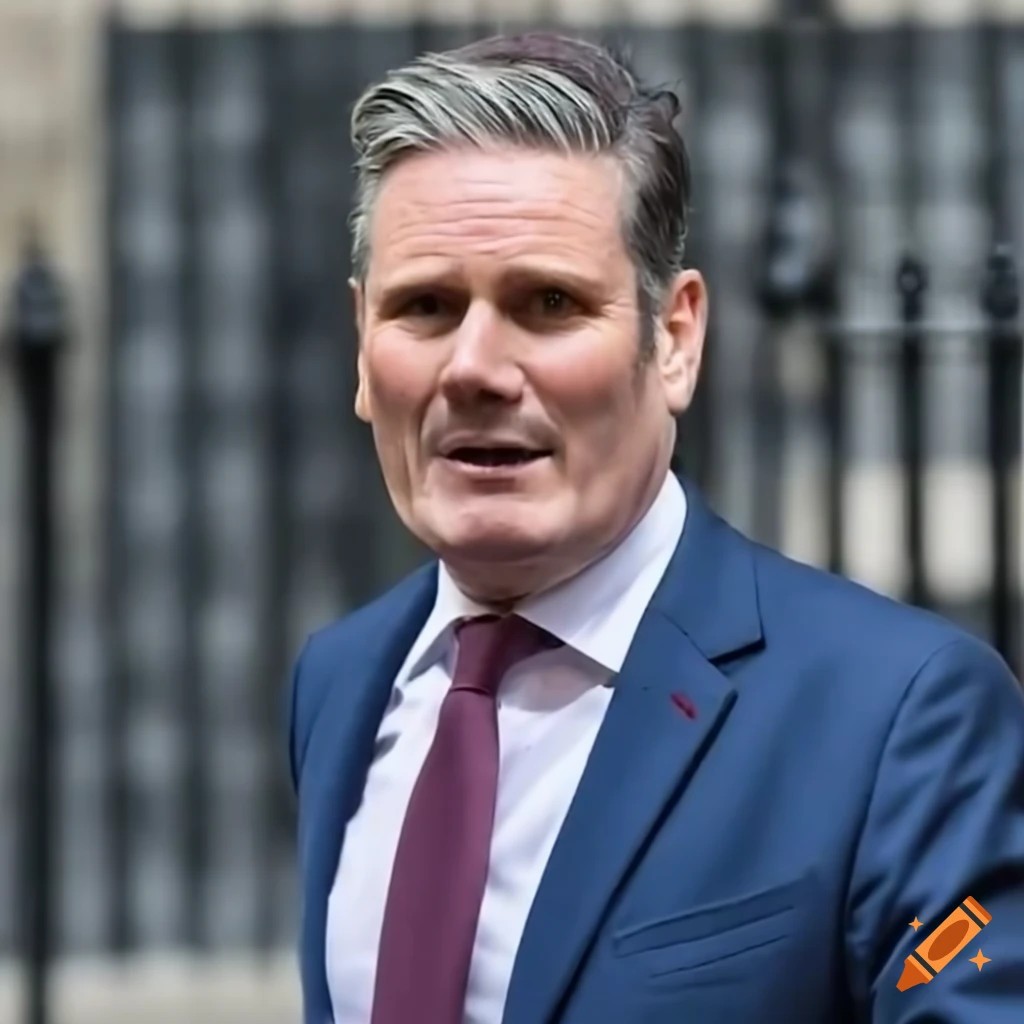 The Prime Minister, Sir Keir Starmer MP, leaving Downing Street having announced his resignation.